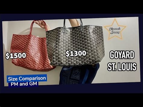 goyard saint louis gm price 2019|goyard st louis size comparison.